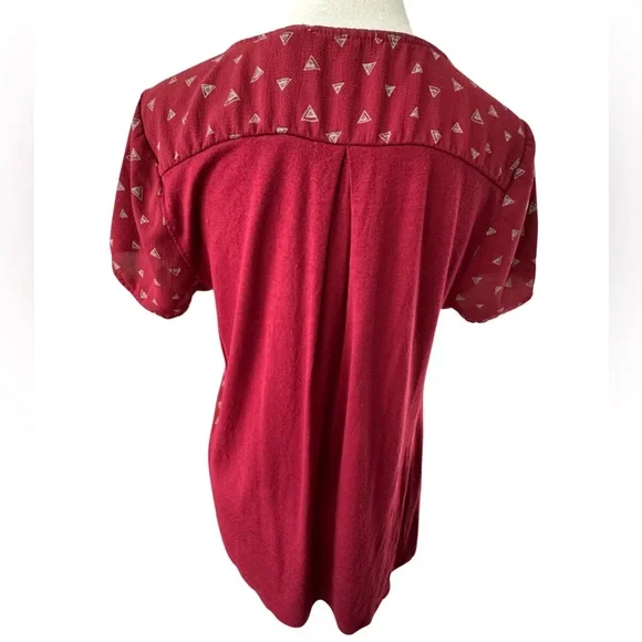 Burgundy Bliss Blouse Sz M - Picture 4 of 10